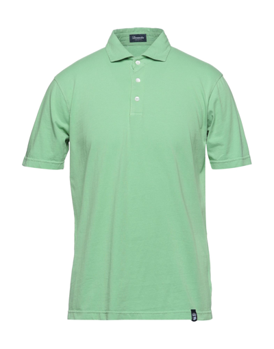 Shop Drumohr Polo Shirts In Light Green