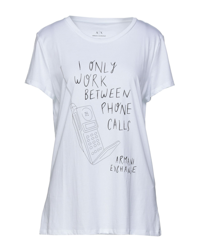 Armani Exchange T-shirts In White