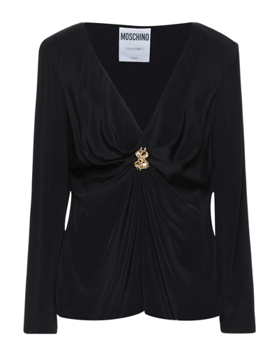 Shop Moschino Blouses In Black