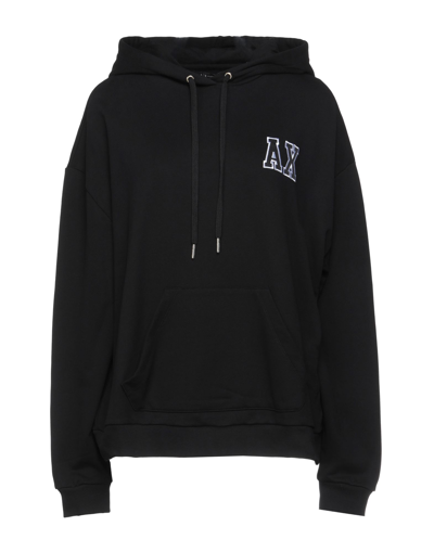 Shop Armani Exchange Sweatshirts In Black