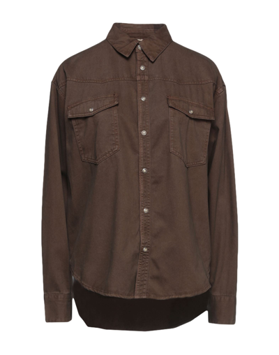 Shop Jack & Jones Jjxx By  Jxhanna Relaxed Western Shirt Ln Woman Shirt Cocoa Size S Cotton In Brown