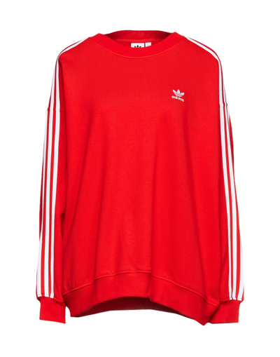 Shop Adidas Originals Os Sweatshirt Woman Sweatshirt Red Size 2 Cotton