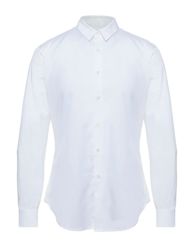 Shop Pal Zileri Man Shirt White Size 14 ½ Cotton, Elastane
