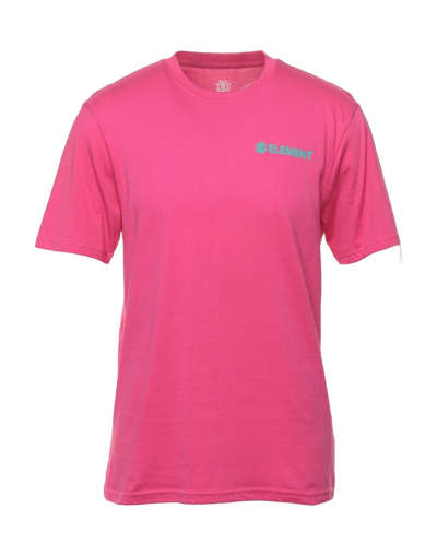 Shop Element Man T-shirt Fuchsia Size Xl Cotton In Pink