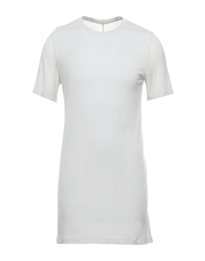 Shop Rick Owens T-shirts In Light Grey