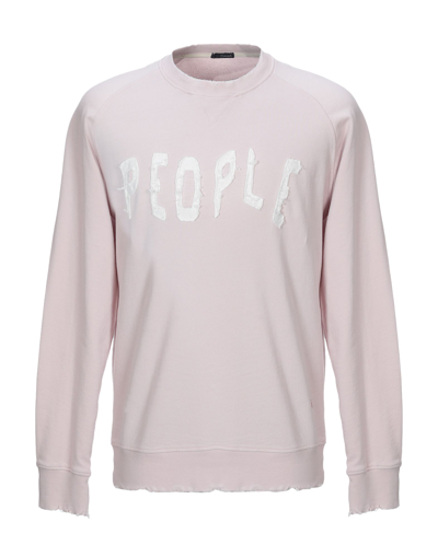 Shop People (+)  Sweatshirts In Light Pink