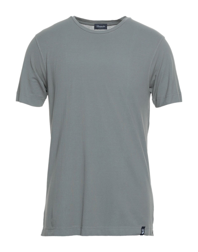 Shop Drumohr Man T-shirt Grey Size Xxl Cotton