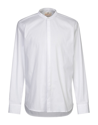 Shop Gabardine Man Shirt White Size S Cotton, Lycra