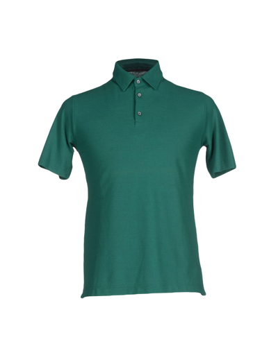 Shop Zanone Polo Shirts In Green