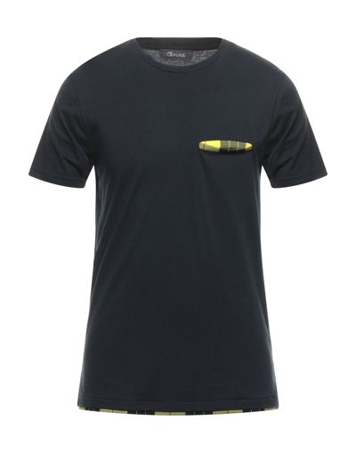 Shop Obvious Basic Man T-shirt Midnight Blue Size S Cotton