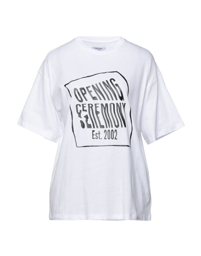 Shop Opening Ceremony Woman T-shirt White Size M Cotton