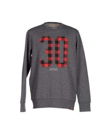 Penn-rich Woolrich (pa) Sweatshirts In Grey | ModeSens