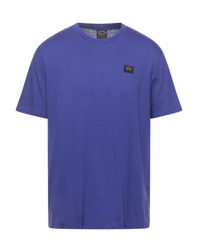 Shop Paul & Shark T-shirts In Purple