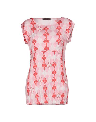 Shop Katia Giannini Woman Top Pink Size 8 Polyester