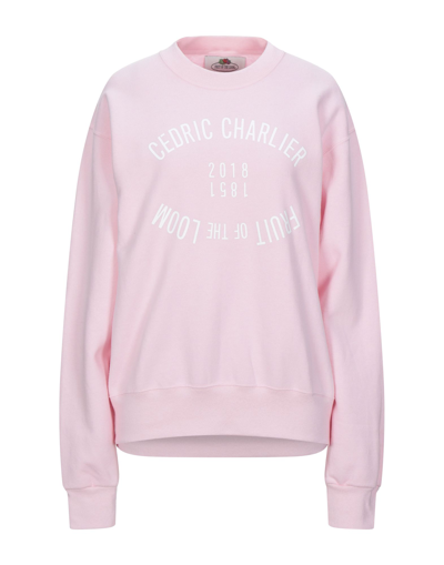 Shop Fruit Of The Loom X Cedric Charlier Sweatshirts In Pink
