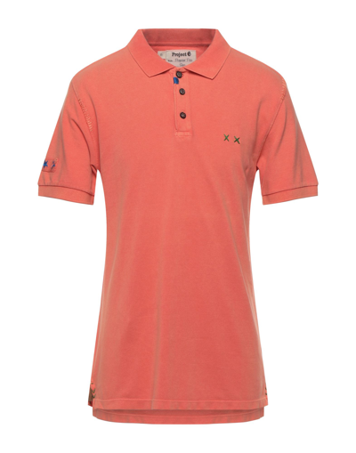 Shop Project E Man Polo Shirt Orange Size 3xl Cotton