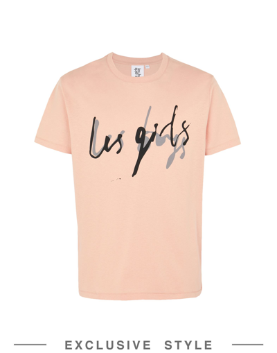 Shop Les Girls Les Boys X Yoox Scratchy Print T-shirt Man T-shirt Pink Size Xl Cotton