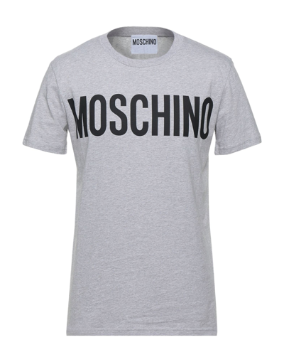 Shop Moschino T-shirts In Grey