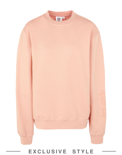 Shop Les Girls Les Boys X Yoox Loopback Crew Neck Sweatshirt Woman Sweatshirt Pink Size Xl Cotton