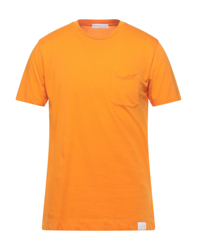 Shop Daniele Fiesoli Man T-shirt Apricot Size Xxl Cotton In Orange