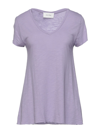 Shop American Vintage T-shirts In Lilac
