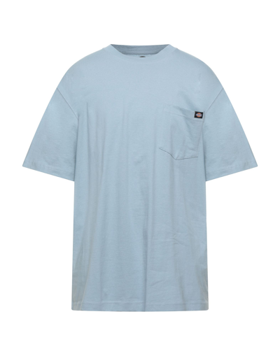 Shop Dickies Porterdale Man T-shirt Sky Blue Size L Cotton