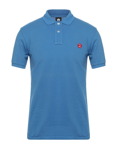 Shop Aspesi Polo Shirts In Pastel Blue