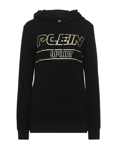 Shop Plein Sport Woman Sweatshirt Black Size Xs Cotton, Elastane