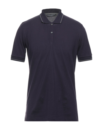 Shop Dolce & Gabbana Polo Shirts In Purple