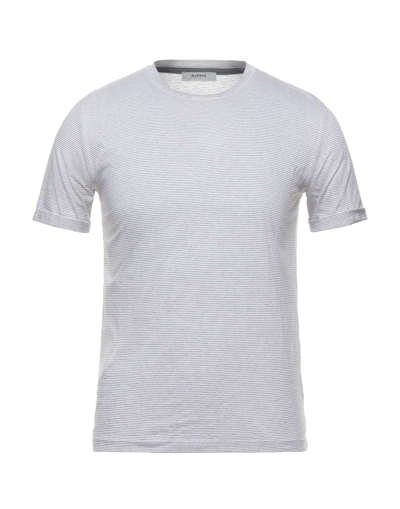Shop Alpha Studio Man T-shirt Camel Size 36 Cotton In Beige