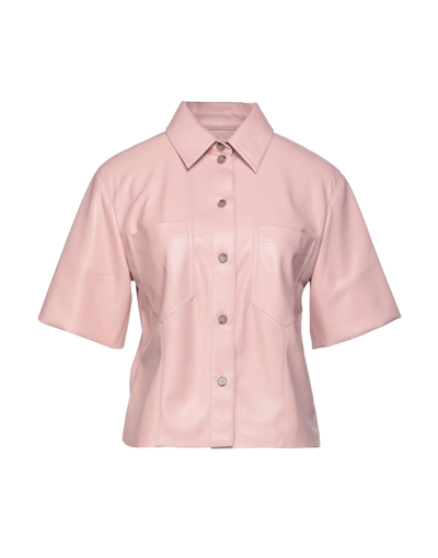 Shop Nanushka Shirts In Pink