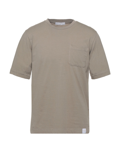 Shop Daniele Fiesoli Man T-shirt Beige Size L Cotton