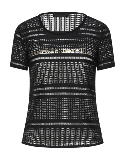 Shop Frankie Morello Woman T-shirt Black Size 4 Polyamide, Elastane