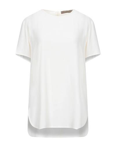 Shop Space Simona Corsellini Blouses In Ivory