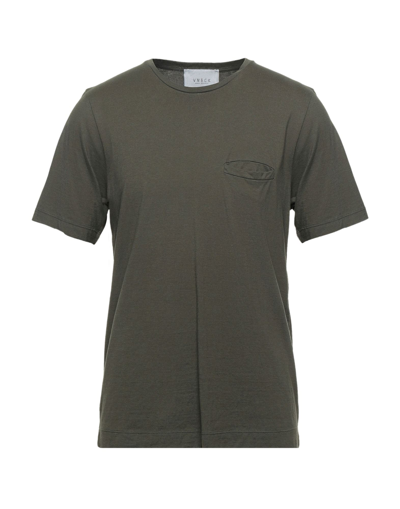 Shop Vneck Man T-shirt Military Green Size S Cotton