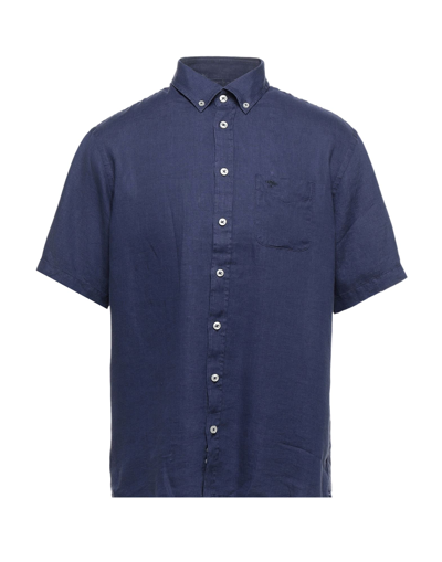Shop Fynch-hatton® Shirts In Dark Blue