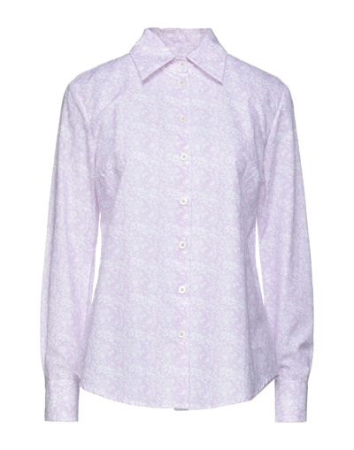 Shop Massimo Alba Shirts In Lilac