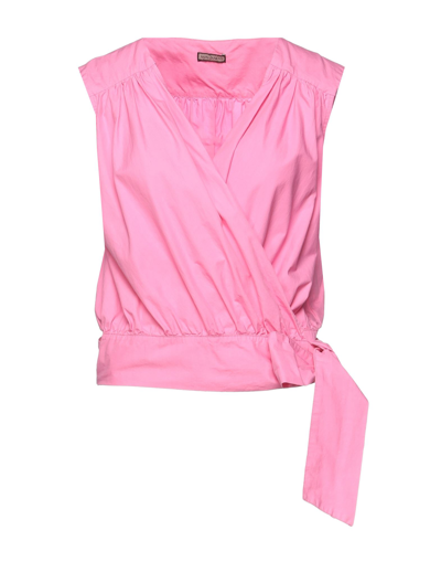 Shop Maliparmi Malìparmi Woman Top Pink Size 8 Cotton