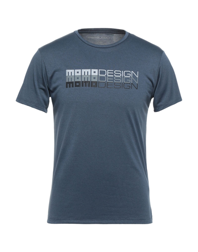 Shop Momo Design Man T-shirt Slate Blue Size S Polyester