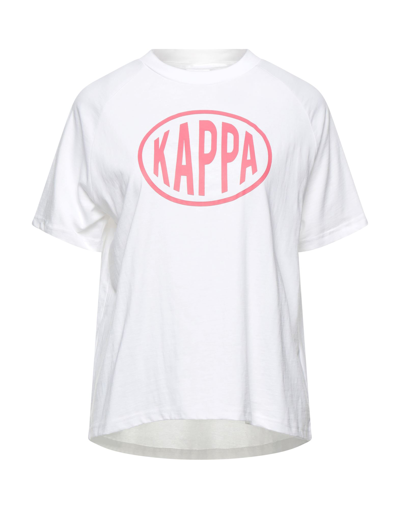 Shop Kappa Woman T-shirt White Size L Cotton