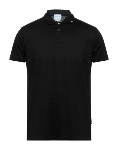 Shop Berna Man Polo Shirt Black Size S Cotton