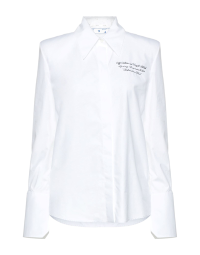 Shop Off-white Woman Shirt White Size 4 Cotton