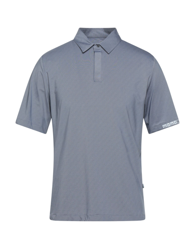 Shop Momo Design Polo Shirts In Slate Blue