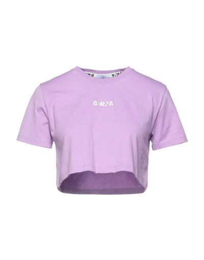 Shop Berna Woman T-shirt Lilac Size Xs Cotton In Purple