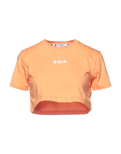 Shop Berna Woman T-shirt Apricot Size Xs Cotton In Orange