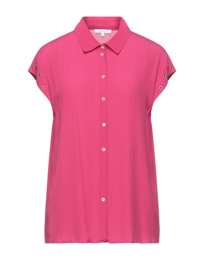 Shop Patrizia Pepe Shirts In Fuchsia