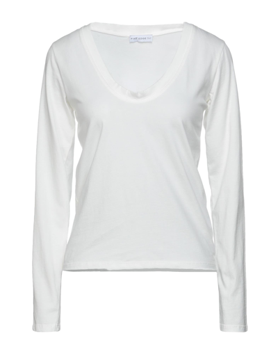 Shop Fine Edge T-shirts In White