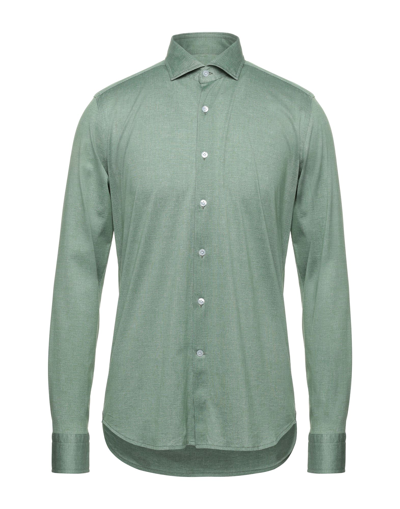 Shop Sonrisa Man Shirt Green Size 16 ½ Cotton