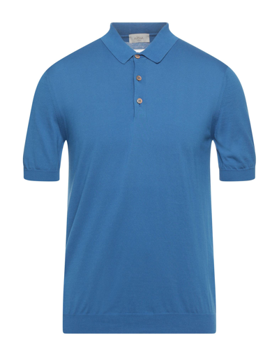 Shop Altea Polo Shirts In Pastel Blue
