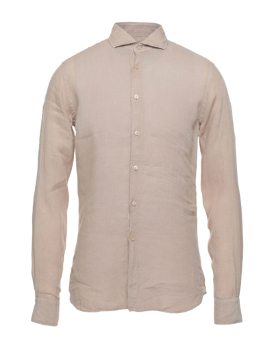 Shop Xacus Man Shirt Dove Grey Size 15 ½ Linen